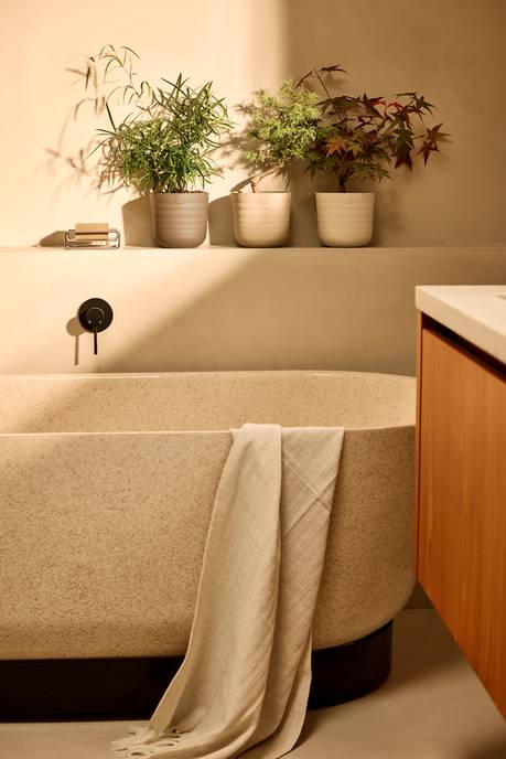 dune rond 16cm linen white